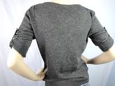 Thumbnail for your product : BCBGMAXAZRIA NWT 3/4 Sleeve Zipper V-Neck Pullover Wool Sweater