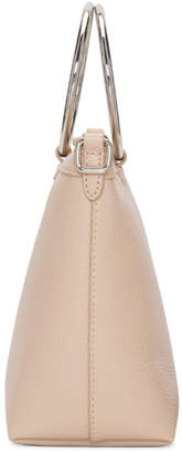 Kara Pink Pebble Leather Ring Crossbody Bag