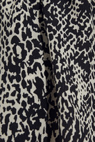 Thumbnail for your product : Lanvin Snake-print washed-silk tapered pants