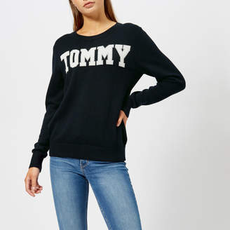 Tommy Hilfiger Women's Rachel Logo Crew Neck Sweatshirt