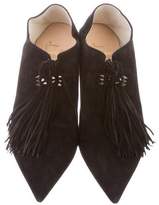 Thumbnail for your product : Christian Louboutin Pointed-Toe Suede Flats