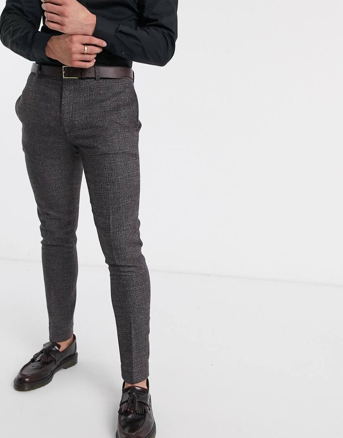 skinny tweed trousers
