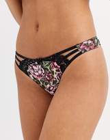 Thumbnail for your product : Dorina Dolores leopard print floral string thong