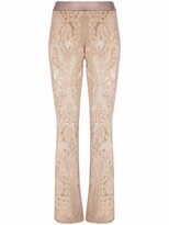 Thumbnail for your product : Mes Demoiselles Sheer Floral Lace Leggings