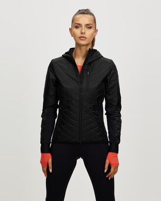 Mons Royale Women's Black Jackets - Neve Insulation Hood Jacket