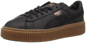 puma platform shoes black
