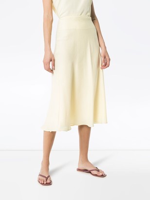Carcel Silk Midi Skirt
