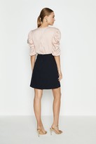 Thumbnail for your product : Coast Satin Tuck Sleeve Crepe Skirted Dress