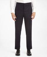 Thumbnail for your product : Brooks Brothers NAVY PLAID BELT LOOP Trousers