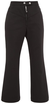 womens black flared trousers