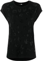 Thumbnail for your product : Karl Lagerfeld Paris rhinestone branded T-shirt