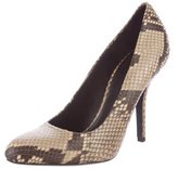 Thumbnail for your product : Celine Python Semi Pointed-Toe Pumps w/ Tags