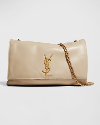Saint Laurent Kate Medium reversible leather shoulder bag - ShopStyle