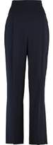Thumbnail for your product : Brunello Cucinelli Pleated Crepe Straight-Leg Pants