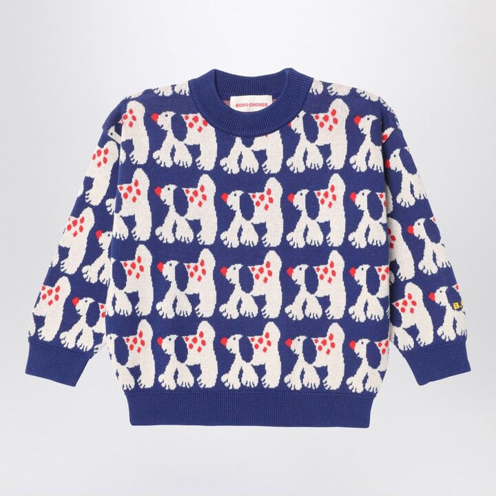Fairy Dog jumper navy blue