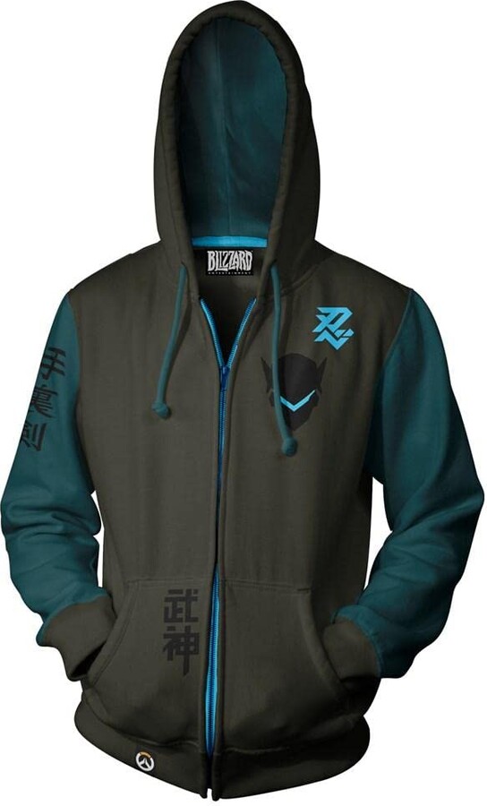 JINX Overwatch Ultimate Genji Carbon Fiber ZipUp Hoodie ShopStyle