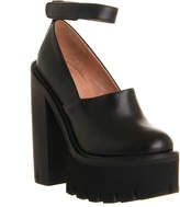 Thumbnail for your product : Jeffrey Campbell Skully Platform Black Leather