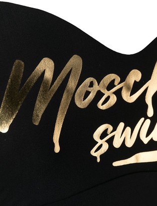 Moschino Sweetheart-Neck Halterneck Swimsuit