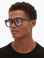 Thumbnail for your product : Kuboraum - Square Lens Acetate Glasses - Mens - Black