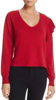 Thumbnail for your product : Aqua Ruffled V-Neck Sweater - 100% Exclusive