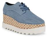 Thumbnail for your product : Stella McCartney Textured Platform Flats