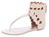 Thumbnail for your product : Alaia Laser Cut T-Strap Sandals