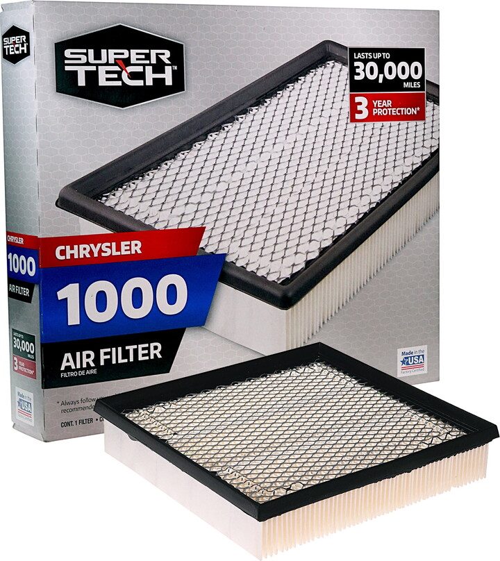 Super Tech SuperTech 1000 Engine Air Filter, Replacement Filter for Chrysler Fits select: 2011-2019 DODGE JOURNEY, 2011-2014 CHRYSLER 200