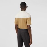 Thumbnail for your product : Burberry Monogram Motif Two-tone Silk Cashmere Polo Shirt