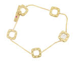 Thumbnail for your product : Roberto Coin Pois Moi 18ct Yellow And White Gold 0.124ct Diamond Bracelets
