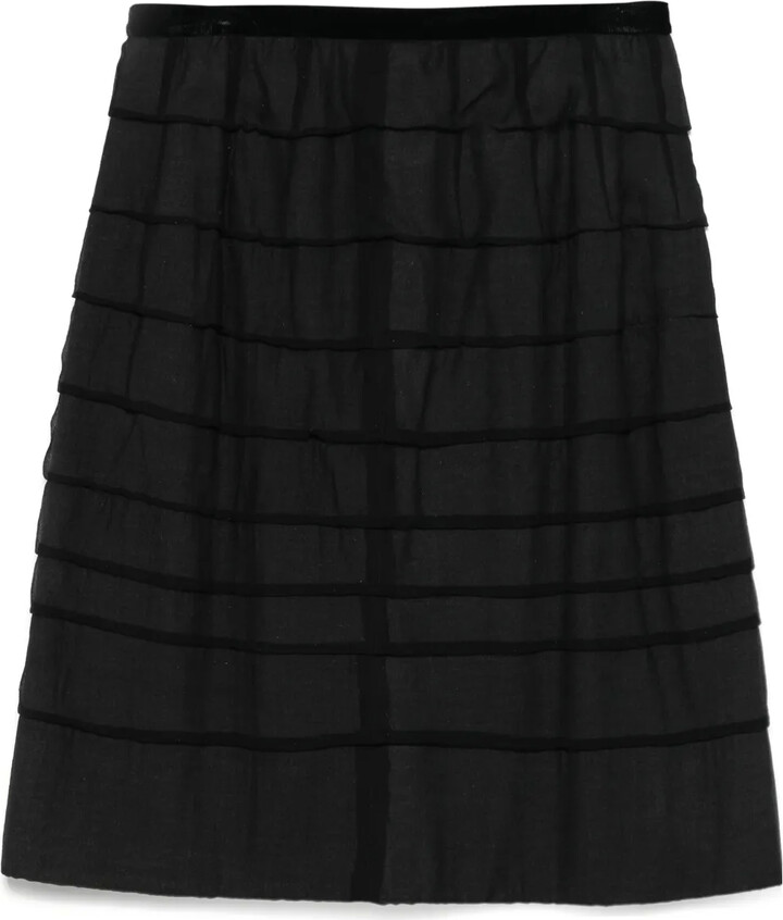 LANVIN Pre-Owned 2006s Striped Skirt