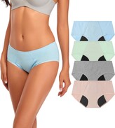 Thumbnail for your product : TUTUESTHER Womens Period Panties for Teens Menstrual Underwear Leakproof Cotton Briefs Postpartum Hipster(XX-Large-UK 18