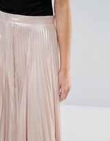 Thumbnail for your product : Warehouse Pleated Lame Skirt