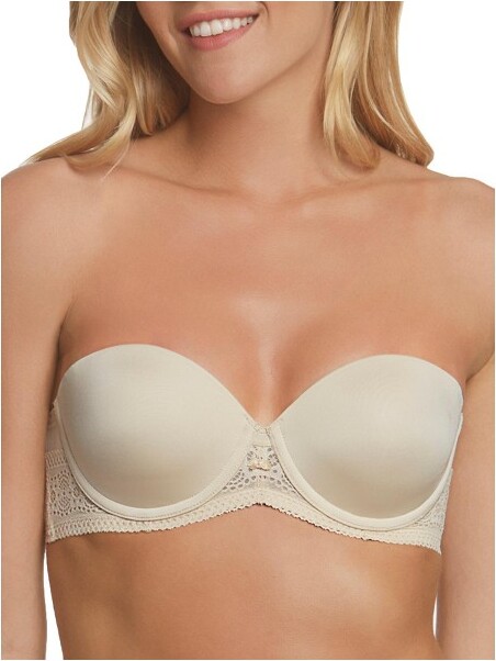 Dominique Womens Aimee Seamless T-Shirt Bra Nude 42D One Size 