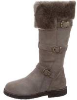 Thumbnail for your product : Santoni Shearling-Lined Knee-High Boots w/ Tags