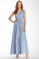 Thumbnail for your product : Marchesa Notte Sleeveless Flutter Maxi Dress