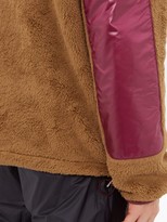 Thumbnail for your product : 2 MONCLER 1952 Hooded Fleece And Shell Half-zip Jacket - Purple