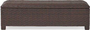 Santiago Pe Wicker Storage Bench