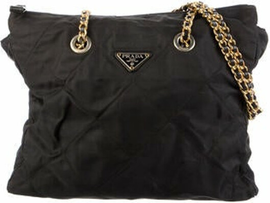 Prada Vintage Quilted Tessuto Chain Bag - ShopStyle