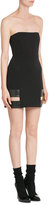 Thumbnail for your product : Anthony Vaccarello Mini Dress with Leather and Cut-Out Detail