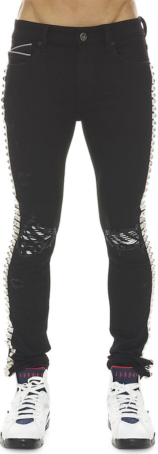 Cult of Individuality Punk Studded Super Skinny Jeans