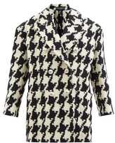 Thumbnail for your product : Dolce & Gabbana Houndstooth-check Wool-blend Jacket - Black White