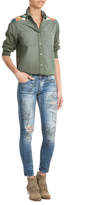Thumbnail for your product : Sandrine Rose Cotton Button-Down with Embroidered Yoke