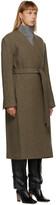 Thumbnail for your product : DRAE Brown Wool Belted Coat