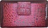 Thumbnail for your product : Anuschka Cell Phone Crossbody Wallet 1149 (Croco Embossed Berry) Handbags