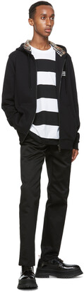 Burberry Black & White Laxley Long Sleeve T-Shirt