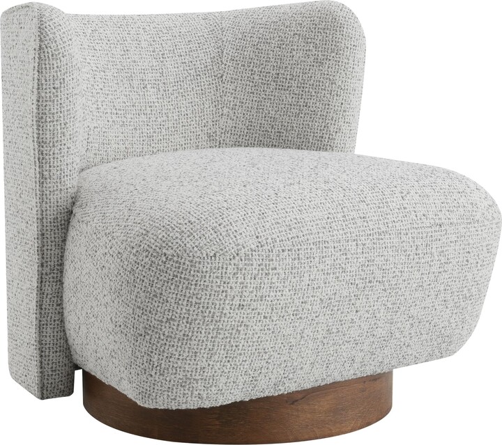 Acme Lisa Accent Chair in Gray Tweed