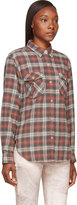 Thumbnail for your product : Etoile Isabel Marant Red Faded Plaid Flannel Vadisse Shirt