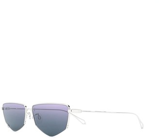 McQ Swallow Gradient Geometric-Print Sunglasses