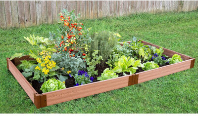 Frame It All 8 ft x 4 ft Composite Raised Garden Bed