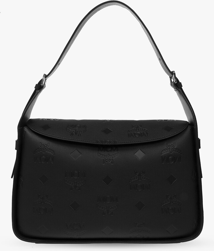 MCM Black Leather Tote - ShopStyle
